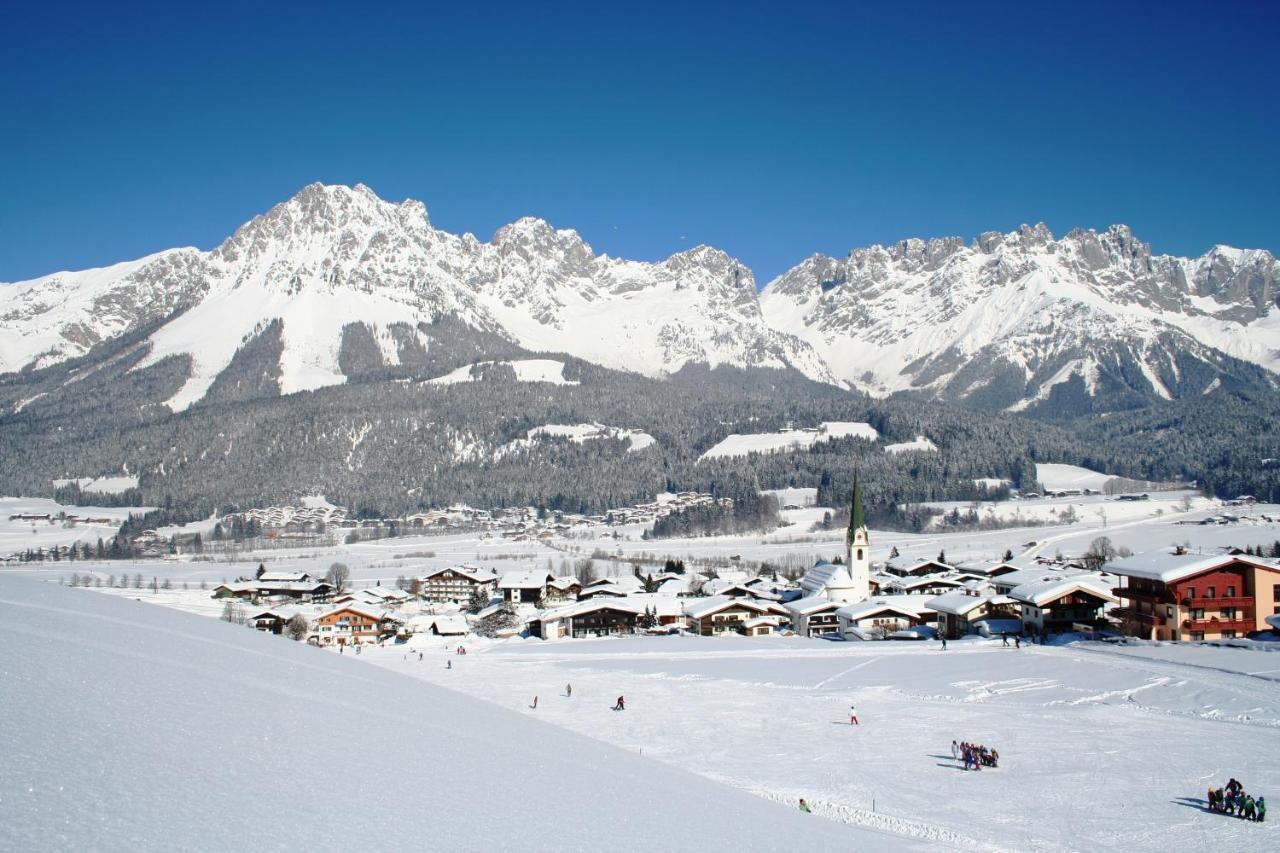 Pension Und Appartements Hartkaiser เอลล์เมา ภายนอก รูปภาพ